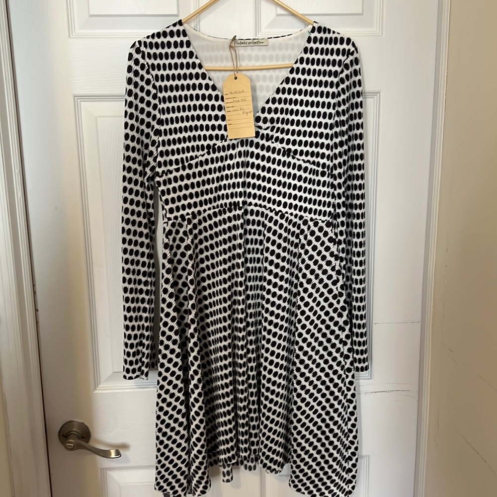 Thrifted polka dot dress